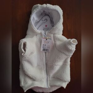 Sassy Woof Faux Sherpa Coat, Chest 23", Neck 15", Back 14"